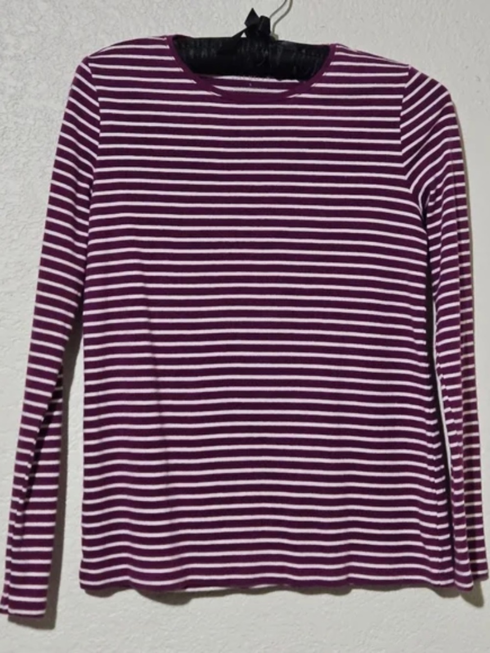 Talbots Cotton Pima Tee Pink white small